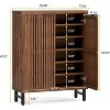 Tribesigns 6-Tier Shoe Cabinet with Louvered Doors - 3 of 4