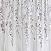 Kate Aurora Traditional Home 2 Pack Double Layered Embroidered Floral Sheer Curtains - 3 of 3