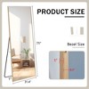 Reliable Wood Full-Length Mirror: Dressing, Bedroom, Porch, Decor, Retail - Floor/Wall Mount - 2 of 4
