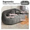 MOONMISS Chenille Bean Bag Chair Lazy Chair Durable Comfort Lounger High Back Bean Bag Chair Couch - 3 of 4