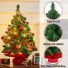 Yaheetech 2Ft/3Ft Tabletop Christmas Tree Mini Artificial Christmas Tree with Cement Base, Green - 4 of 4