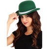 HalloweenCostumes.com    Adult's Green Derby Hat, White/Green - 4 of 4
