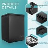 Simzlife Chest Freezer with Removable Basket,Mini Freezer Countertop, Black - 4 of 4