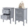 Karl Home 15.75in. W Country Style Two-Drawer Nightstand- Set of 2 - 2 of 2