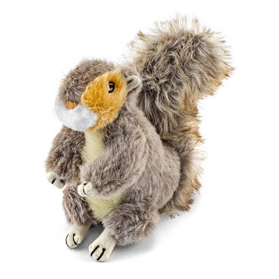 Ruffin' It Woodlands Plush Squirrel Dog Toy - Brown - S