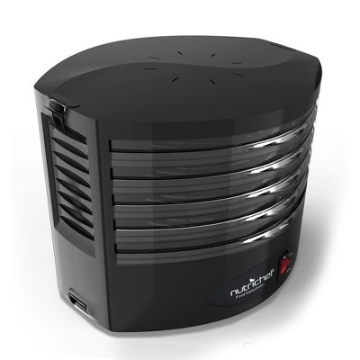 NutriChef PKFD19BK Kitchen Countertop Electric Food Dehydrator Preserver Machine with High Heat Circulation and 5 Flippable Tray Racks