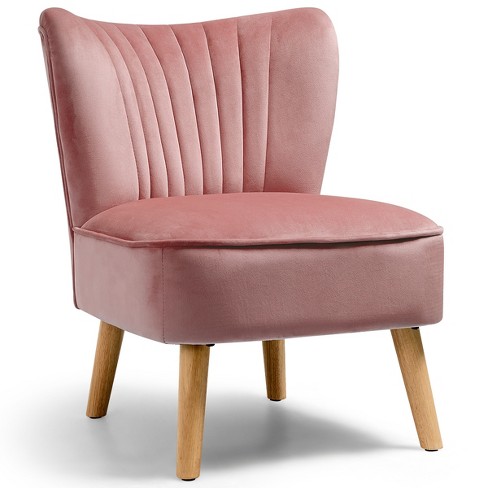 Pink velvet sales chair target