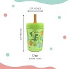 LunaLulinlk Tumbler, Soft Straw Tumbler for Toddlers, 12oz, Leak-Proof, Easy to Hold, Dinosaur - 2 of 4
