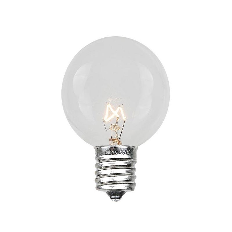 Novelty Lights G30 Globe Hanging Outdoor String Light Replacement Bulbs E12 Candelabra Base 5 watt, 2 of 10