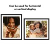 Americanflat 28x34 Picture Frame  - Use as 24x30 Frame with Mat or Display 28x34 Photo Without Mat - Epic Collection - Black - 4 of 4