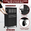 8-Drawer Rolling Tool Chest, Detachable Top, 2-in-1 Heavy Duty Lockable Tool Storage Cabinet Organizer for Garage, Workshop & Warehouse, Black - 3 of 4