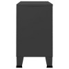 VidaXL Industrial Sideboard Anthracite 41.3"x13.8"x24.4" Metal and Glass - 4 of 4