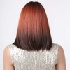 Jessie's Wig 14 Inch Short Bob Wig Synthetic Wig Ginger to Black 1 Pc/Pack - 4 of 4
