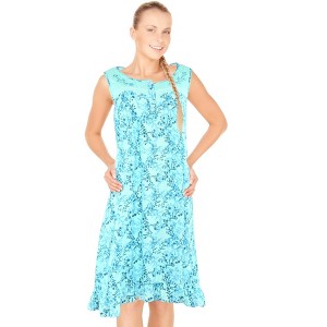 JEFFRICO Womens Sleeveless Nightgowns Sleepwear Soft Pajama Dress Nightshirts - 1 of 4