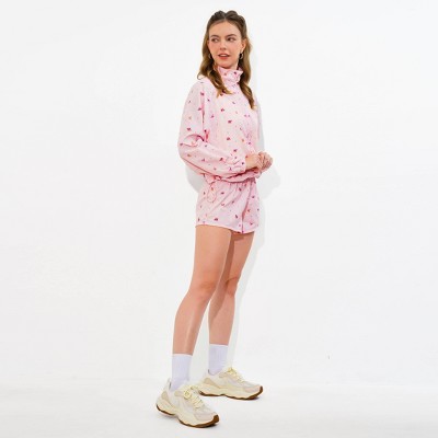 Женские куртки Wild Fable Women's Zip Track Jacket - Wild Fable™ Pink Floral M — фото 4