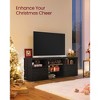VASAGLE Stand 70 Inch, Entertainment Center with Open Glass Shelves, 2 Cabinets with Doors, 63 Long, TV Console - 4 of 4