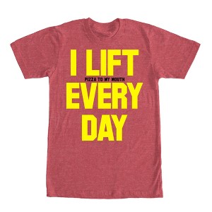 Men's CHIN UP Lift Pizza Every Day T-Shirt - 1 of 4