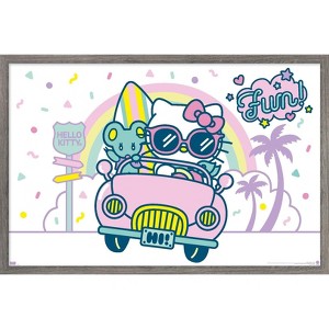 Trends International Hello Kitty: 20 Kawaii Vacation - Fun Framed Wall Poster Prints - 1 of 4