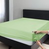 Microfiber Fitted Sheets Deep Pocket Up to 16-Inch , Ultra Soft , Easy Fit , Hypoallergenic Fitted Bed Sheets - Lux Decor Collection - 2 of 4