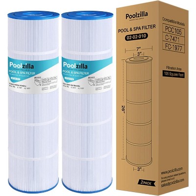 Poolzilla Replacement Pool Filter Cartridge for PCC105, Filbur FC-1977, 570-0425-07, Unicel C-7471, R173576, Pentair CCP420, 178584, 817-0106