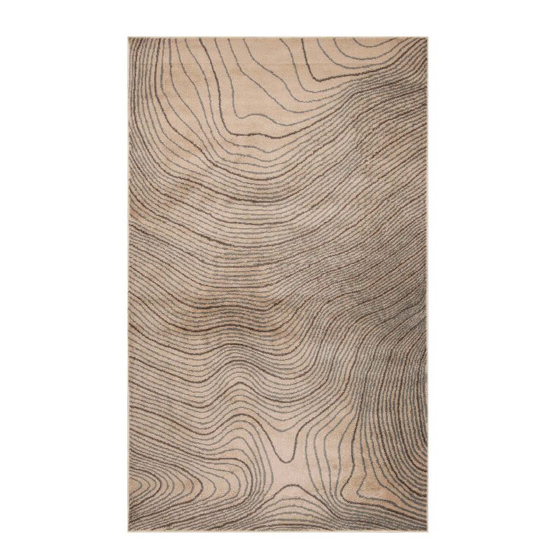 Modern Abstract Wood Grain Indoor Area Rug by Blue Nile Mills, 1 of 7