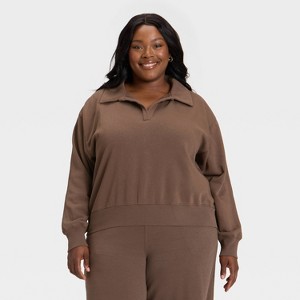 Women's Fleece Pullover Sweatshirt - Universal Thread™ - 1 of 3