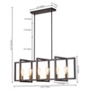 Rennnsan Wynver 11"W 6-Light Rectangle Industrial Dimmable Kitchen Island Pendant - 3 of 4