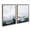 (Set of 2) 18" x 24" Sylvie Layers by Maja Mitrovic of Makes My Day Happy Framed Canvas Gray - Kate & Laurel All Things Decor - 2 of 4