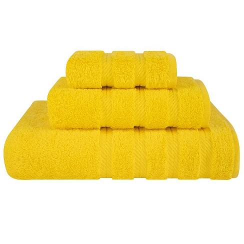 American Soft Linen 4 Pack Bath Towel Set, 100% Cotton, 27 Inch By 54 Inch Bath  Towels For Bathroom, Yellow : Target