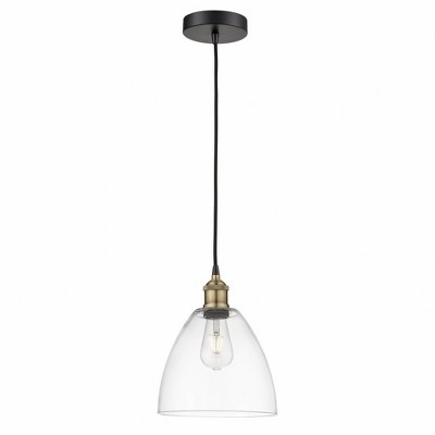 Edison Dome - 1 Light Cord Hung Mini Pendant In Industrial Style-12.25 Inches Tall and 9 Inches Wide