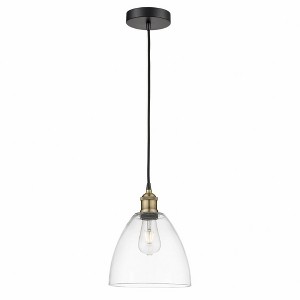 Edison Dome - 1 Light Cord Hung Mini Pendant In Industrial Style-12.25 Inches Tall and 9 Inches Wide - 1 of 1
