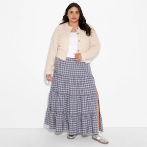 Women's Crewneck Heritage Cable Cardigan - Wild Fable™ - 1 of 3