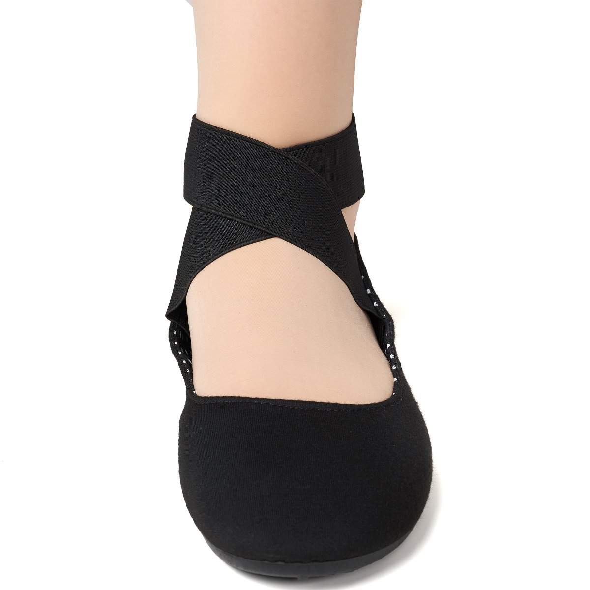 Женские туфли Alpine Swiss Peony Ballet Flats Shoes For Women Elastic Ankle Strap Flats Round Closed-Toe Slip On Loafers Padded for Comfort Runs Small — фото 7