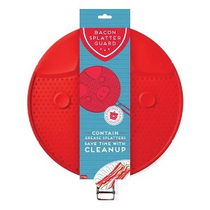 Talisman Designs Silicone Bacon Grease Splatter Guard, 13 inch, Red - 1 of 3