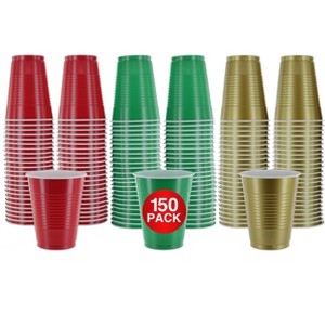 SparkSettings Disposable Plastic Cups 18oz, 50 Pack - 1 of 4