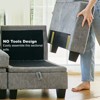 Belffin Fabric Modular Sectional Couch Armrests with Cup Holder, Modular Sofa Side Part for Sectional Sofa Couch - 4 of 4
