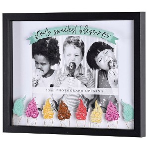 Dicksons FRMWDBL-1411-67 God's Sweetest Blessings 12 x 15 Inch Shadow Box Wall and Tabletop Picture Frame Hold 8 x 10 Photo - 1 of 3
