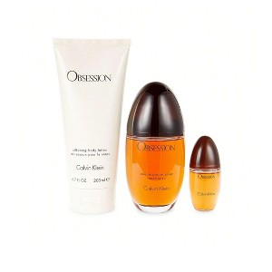 Calvin Klein Obsession 3 Pcs Set For Women: 3.4 Eau De Parfum Spray + 0.5 Eau De Parfum Spray + 6.7 Body Lotion - 1 of 1