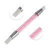 Unique Bargains Double Head Nail Painting Brushes Set White Purple Blue Orange Pink 5 Pcs - 3 of 4