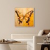 Art Remedy Golden Ochre Butterfly Elegant Butterfly Wall Art Framed - 2 of 4