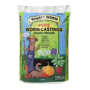 WIGGLE WORM 100% Pure Organic Soil Builder Earthworm Castings Fertilizer - 1 of 4