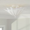 Capital Lighting Eden 3 - Light Semi-Flush Mount in  Textured White - 4 of 4