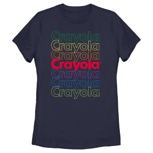 Women's Crayola Rainbow Colors Logo T-Shirt - 1 of 4