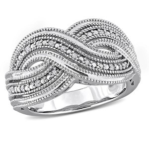 EVERLY JEWELRY |Sterling Silver 1/10 CT TW Diamond Fashion Ring - 1 of 4