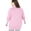 Woman Within Plus Size Fleece Baseball Jacket - 3 of 4