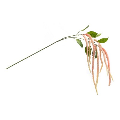 Pink Polyester Amaranthus Floral Stem Set for Indoor Decor