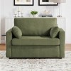 KWPZQEB Twin Size Sofa Bed, 47.2" Sleeper Sofa with Foldable Mattress, Foldable Side Table and Two USB Ports for Living Room, Bedroom, Apartment - 3 of 4