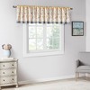 Elegant Floral Embroidered Window Valance, All Season Textured Light Filtering Curtain fits Various Room Decor, Yellow, 50x18" - 2 of 4
