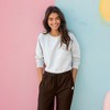 Dalix Ghost Embroidered Fleece Jogger Cuff Sweatpant Sweats Soft Warm Cute Womens - 3 of 4