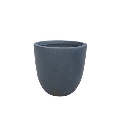 Photo 1 of 12 Tall Lightweight Concrete Modern Outdoor/Indoor Planter Charcoal - Rosemead Home  Garden, Inc.